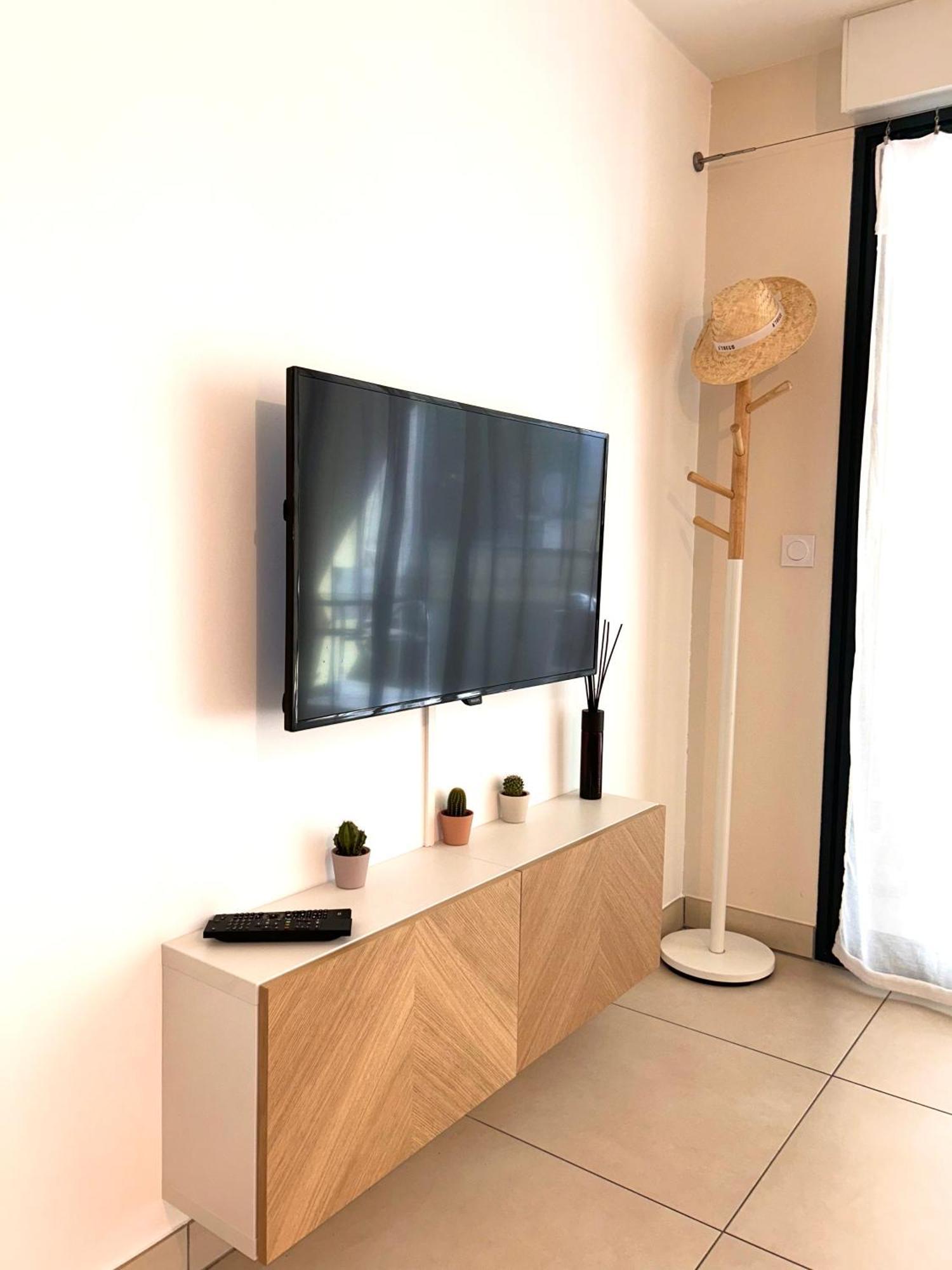 Studio Neuf - Portes De Monaco - Confort - Wifi - Clim Exteriör bild