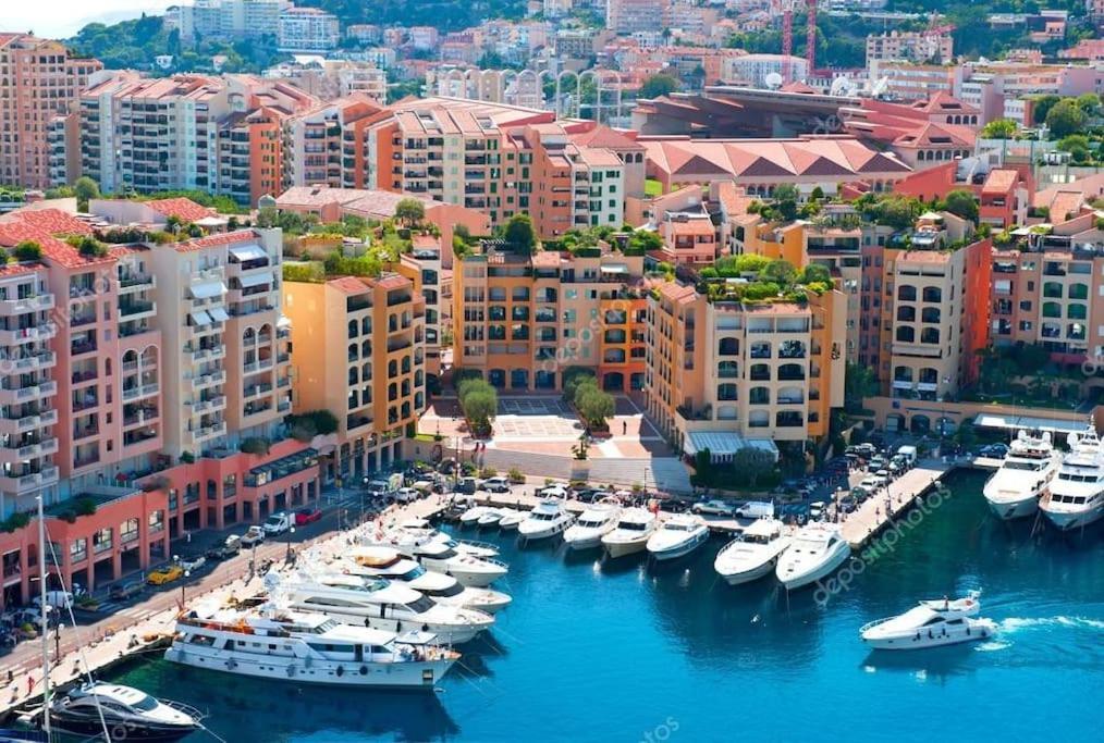 Studio Neuf - Portes De Monaco - Confort - Wifi - Clim Exteriör bild